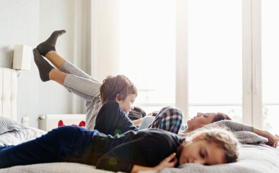 Turkish family on a weekend morning